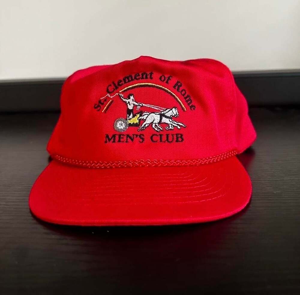 Vintage 90’s St. Clement Of Rome Red Snapback Hat